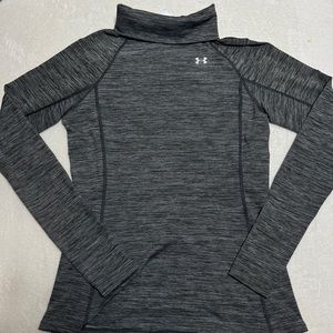 Gray Under Armour ColdGear Lined Turtleneck E11
